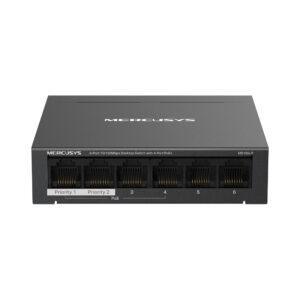 MERCUSYS 6-PORT DESKTOP SWITCH WITH 4-PORT POE+