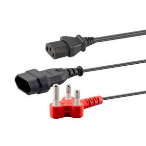 2HEADED -1IEC & 2 PIN FEMALE SOCKET