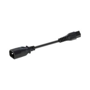 15CM CLOVER T0 IEC MALE {C14}POWER ADAPTER