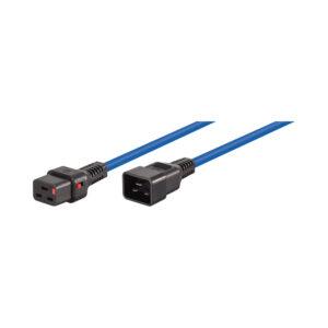 2M C19 F TO C20 M LOCKABLE POWER CABLE BLUE