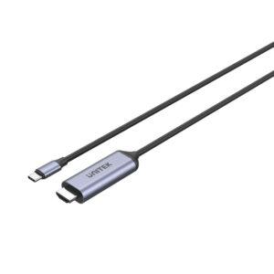 UNITEK 1.8MTYPE-C M TO HDMI 2.1-1.8 GREY (V1423B)