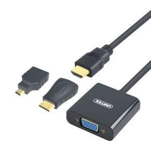 UNITEK 3-IN-1 HDMI TO VGA WITH AUDIO (Y-6355),..