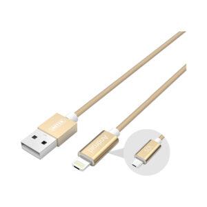 UNITEK 1.5M,2-1 MICRO & LIGHTNING GOLD (Y-C4023GD)