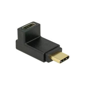 DELOCK USB 10 GBPS, USB TYPE-C M TO F ANGL UP/DOWN