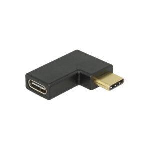DELOCK USB 10 GBPS, USB TYPE-C M TO F ANG LEFT/RIG