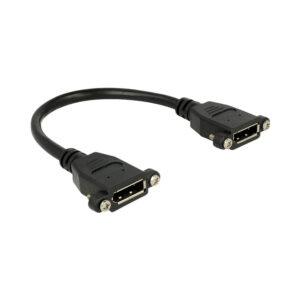 DELOCK DISPLAYPORT F-F  PANEL MOUNT (4K) CABLE