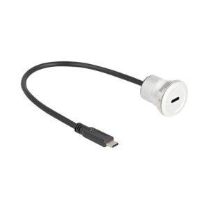 DELOCK 88183 10GBPS USB TYPE-C™ BUILT-IN FEMALE WITH CABLE PLUG