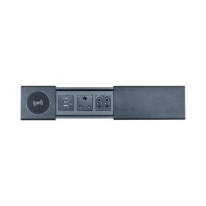 LINKQNET MODERN SLIDING IN-DESK UNIT WITH WIRELESS CHARGING