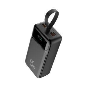 POWER BANK 65W 27000MAH WITH CHARGING CABLE BLK