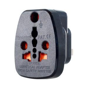 LINKQNET WASL-7 BRITISH MALE TO SA FEMALE BLACK ADAPTER