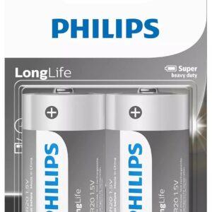 LONGLIFE BATTERY D 2 PACK